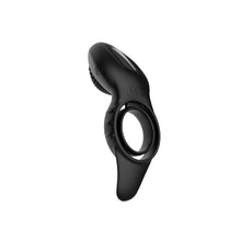 Inel pentru penis B-SERIES Penis Ring Licking Vibrations, cu telecomandă și stimulator cu funcție de simulare sex oral, negru