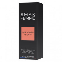 Set Parfum afrodisiac SMAK Men Attract, cu feromoni, pentru barbati, 50 ml si Parfum afrodisiac SMAK Attractive, cu feromoni, pentru femei, 50 ml