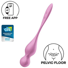 Vibrator SATISFYER - LOVE BIRDS, pentru exercitii Kegel, 12 functii de vibrare, roz