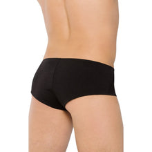 Boxeri sexy SOFTLINE Shorts 4504, lenjerie erotică pentru bărbați cu design de tuxedo cu papion, negru cu alb, mărime XL