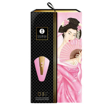 Vibrator Shunga - Obi Light, pentru stimularea clitorisului, 5 niveluri de intensitate si 10 functii de vibratie, 11.5 cm, roz