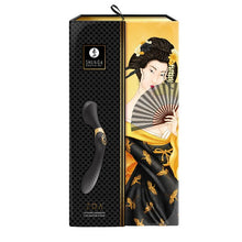 Vibrator Shunga - Zoa Black, motor puternic, silentios si discret, 10 functii de vibratie, 26.5 cm, negru