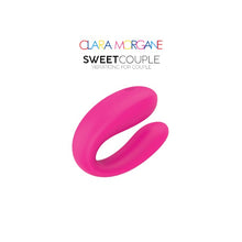 Vibrator Clara Morgane - SWEET COUPLE, pentru stimularea punctului G si a clitorisului, cupluri, roz, cutie albastra
