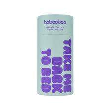 Ou vibrator TABOOBOO Take Me Back To Bed, control prin telecomandă, 10 funcții de vibrație, rezistent la apă, albastru