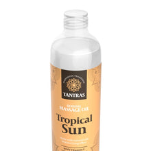 Ulei de masaj TANTRAS Tropical Sun, cu vitamina E și uleiuri naturale, aromă de citrice și lavandă, 150 ml (galben)
