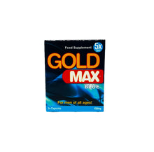 Capsule Gold MAX Blue, pentru potenta, erectii puternice si stimularea libidoului barbatilor, 5 buc