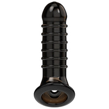 Manson VIRILXL - V15 pentru extensia penisului, din silicon, 13.5 cm, negru