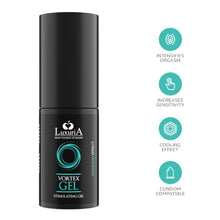 Gel intim pentru femei LUXURIA Vortex Gel, pentru stimularea clitorisului și libidoului, cu efect de răcire, 30 ml