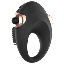 Inel vibrator WOMANVIBE - Thor, atasabil penisului, pentru stimularea clitorisului, silicon, negru