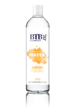 Lubrifiant alunecos, BTB WATER Warm Feeling, pe baza de apa, senzatie de incalzire, 250 ml