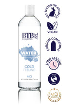 Lubrifiant alunecos, BTB WATER Cold Feeling, pe baza de apa, cu senzatie de racoare, 250 ml