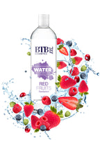 Lubrifiant alunecos, BTB WATER Red Fruits, pe baza de apa, cu aroma de Fructe Rosii, 250 ml