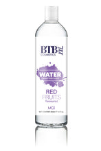 Lubrifiant alunecos, BTB WATER Red Fruits, pe baza de apa, cu aroma de Fructe Rosii, 250 ml
