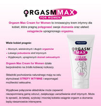 Cremă MEDICA-GROUP OrgasmMax Women, pentru orgasm intens și creșterea libidoului feminin, cu ginkgo biloba, 50 ml