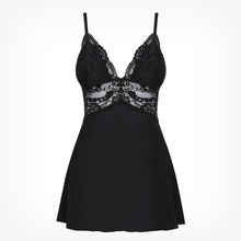 Lenjerie babydoll Obsessive, 810-BAB-1, Negru, S/M