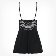 Lenjerie babydoll Obsessive, 810-BAB-1, Negru, S/M