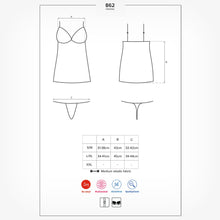 Lenjerie Obsessive Chemise 862-CHE-1