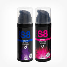 Set 2 x Gel S8 Together (Clitoral Gel + Penis Gel), pentru cupluri, stimularea clitorisului si intarzierea ejacularii, 2 x 30 ml