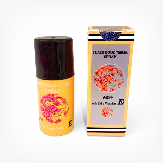 Spray puternic SUPER DOOZ 780000 Spray, pentru întârzierea ejaculării, cu vitamina E, fără parfum, fără miros, 45 ml