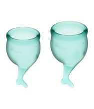 Cupa menstruala, Satisfyer Feel Secure, culoare verde, 1 cutie x 2 buc