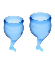 Cupa menstruala, Satisfyer Feel Secure, culoare albastru, 1 cutie x 2 buc