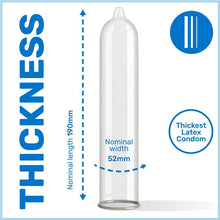 Prezervative groase PASANTE EXTRA THICK, cu lubrifiant suplimentar, 1 cutie x 3 buc