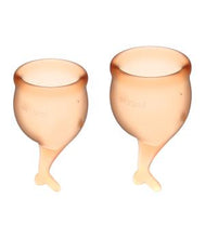 Cupa menstruala, Satisfyer Feel Secure, culoare galben, 1 cutie x 2 buc