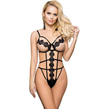 Lenjerie teddy Subblime R80944-1, negru, S/M