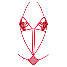 Lenjerie sexy teddy Obsessive Luiza, rosu, S/M