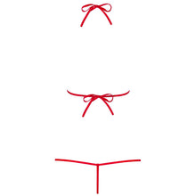Lenjerie sexy teddy Obsessive Luiza, rosu, S/M