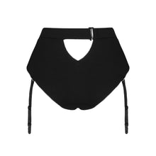 Chilot cu jartiere Obsessive Editya, negru, XS/S