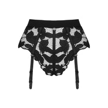 Chilot cu jartiere Obsessive Editya, negru, XS/S
