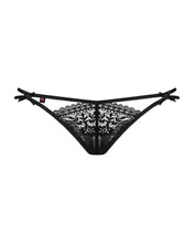 Chilot tanga sexy Obsessive Intensa Double Thong, S/M, negru
