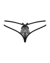 Chilot tanga sexy Obsessive Intensa Double Thong, S/M, negru