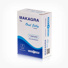 Jeleu MAKAGRA Oral Jelly, pentru susținerea erecțiilor ferme și rapide, 7 plicuri