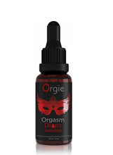 Picaturi gel intim ORGIE Orgasm Drops Kissable Rosu, stimulare clitoris si exitare, 30 ml