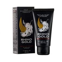 Gel RHINO GOLD Original, pentru mărirea penisului, erecții puternice, potență și libido, 50 ml