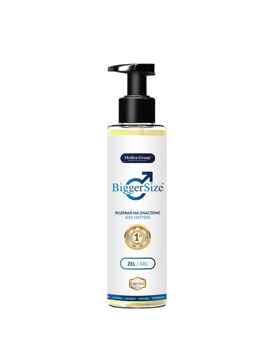 Gel MEDICA-GROUP Bigger Size, pentru mărirea penisului, erecții puternice, întârzierea ejaculării și potență, 150 ml