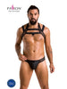 Set lenjerie erotică pt bărbați Passion 043, 2 piese, negru, L/XL