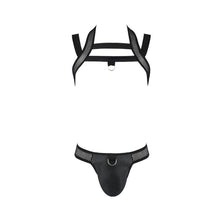 Set lenjerie erotică pt bărbați Passion 043, 2 piese, negru, L/XL