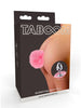Plug anal Taboom - Bunnytail Butt, coada roz de iepuras, din aluminiu, 2.7 cm