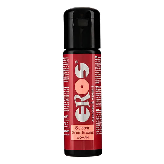 Lubrifiant Eros Silicone Glide & Care, pentru femei, pe baza de silicon, 100 ml
