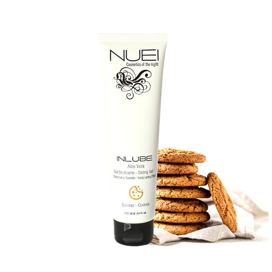 Gel Lubrifiant NUEI - INLUBE, pe baza de apa, aroma de Cookies, 100 ml