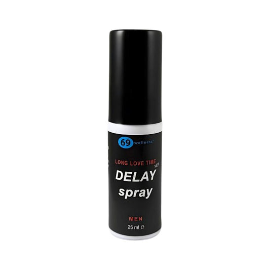 Spray pentru întârzierea ejaculării 69 WELLNESS Delay Spray, cu efect de răcire, formulă naturală cu cuișoare, 25 ml