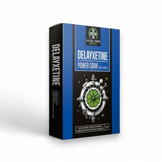 Granule afrodisiace ULTRA HERB MEDICAL Delayxetine Power Gran, pentru întârzierea ejaculării, aromă tuttti-frutti, 7 plicuri