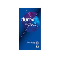 Prezervative clasice Durex Originals Extra Safe, lubrifiate si rezistente, 56 mm, 1 cutie x 12 buc