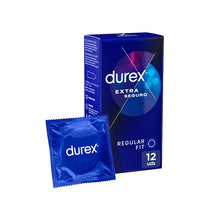 Prezervative clasice Durex Originals Extra Safe, lubrifiate si rezistente, 56 mm, 1 cutie x 12 buc