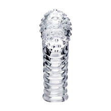 Manșon pentru deget A-TOYS Dale, texturat, cu striații, pentru stimularea punctului G, din TPE, transparent, 8.5 cm