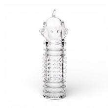 Manșon pentru penis A-TOYS Baldi, pentru îngroșare și stimulare intensă, texturat, cu striații, transparent, 15 cm