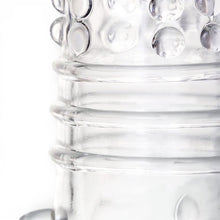 Manșon pentru penis A-TOYS Dond, pentru îngroșare și stimulare intensă, texturat, cu striații, transparent, 14.5 cm